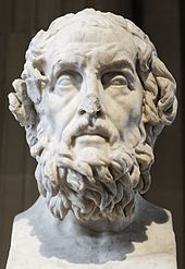 Büste von Homer, antiker griechischer Dichter
